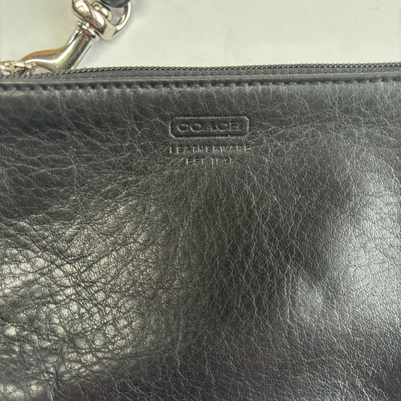 Coach Black Leather Wristlet - Picture 4 of 6